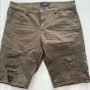 Jordan Craig Distressed Mens Biker Shorts